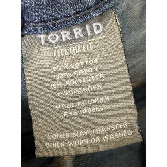 TORRID Feel The Fit Jegging Super Stretch High Rise Womens Plus Size 26 T - Picture 4 of 6